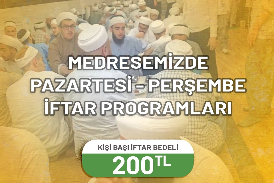 Pazartesi - Perşembe İftar Yemekleri